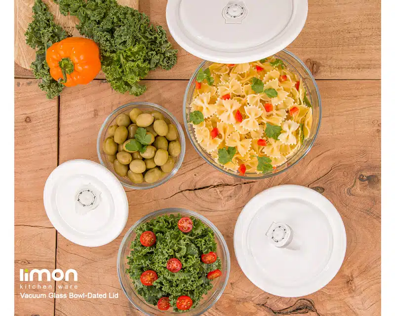 ظرف غذا 3 عددی وکیومی لیمون