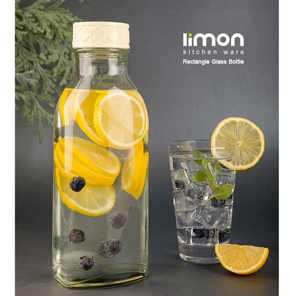 خرید ، قیمت و مشخصات بطری آب چهارگوش لیمون | رستاشاپ