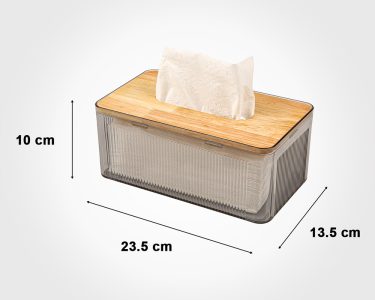 جا دستمال رویه چوبی لیمون 2372