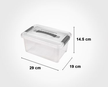 باکس مستطیل 5 لیتری دسته دار لیمون کد 2396