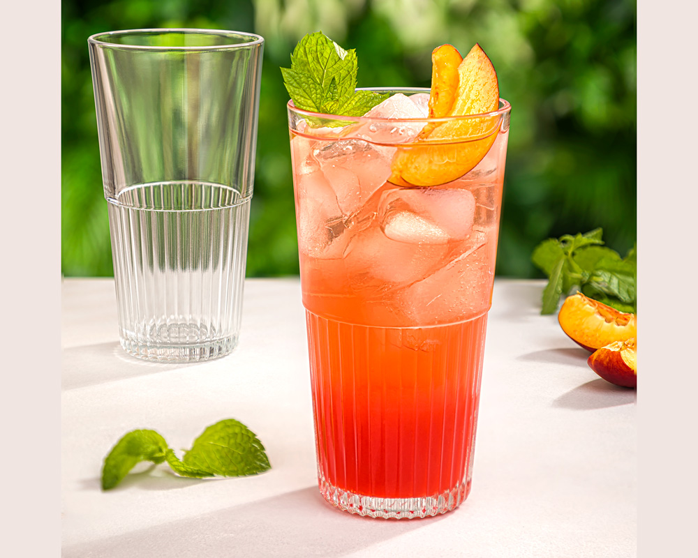 لیوان شیاردار لیمون بسته 6 عددی 2448