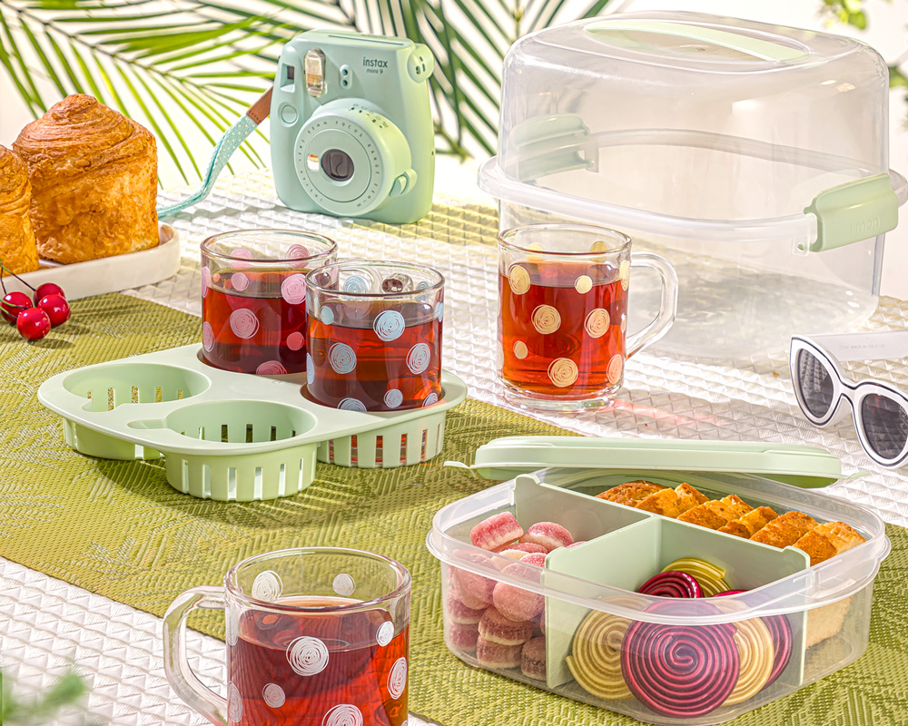 ست چایخوری 4 نفره مسافرتی لیمون 2441