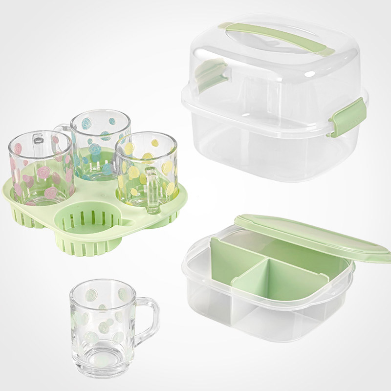 ست چایخوری 4 نفره مسافرتی لیمون 2441