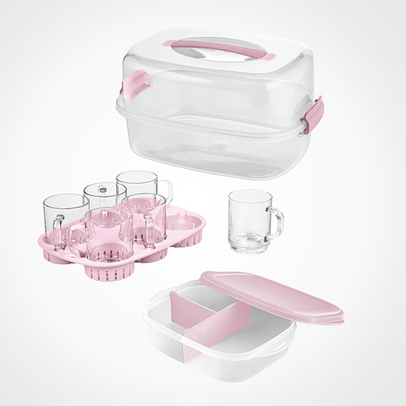 ست چایخوری 6 نفره مسافرتی لیمون 2440