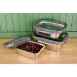 ست ظرف نگهدارنده استیل یونیک کد 1409