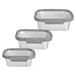 ست ظرف نگهدارنده استیل یونیک کد 1409