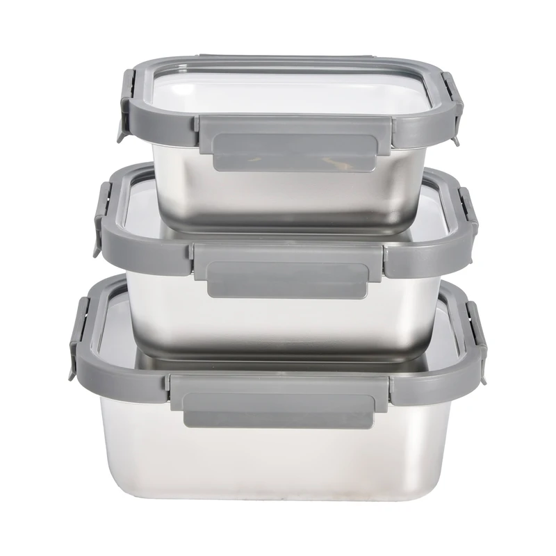 ست ظرف نگهدارنده استیل یونیک کد 1409