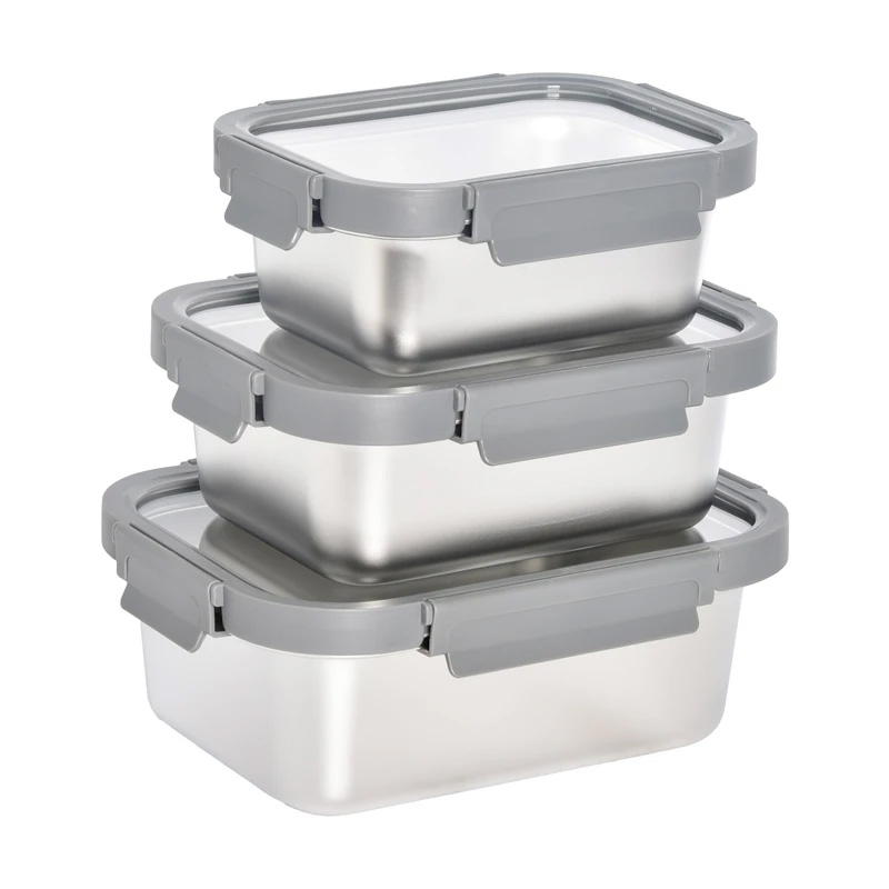 ست ظرف نگهدارنده استیل یونیک کد 1409