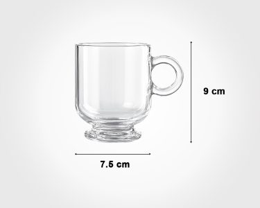 فنجان پایه دار 220cc لیمون 2484